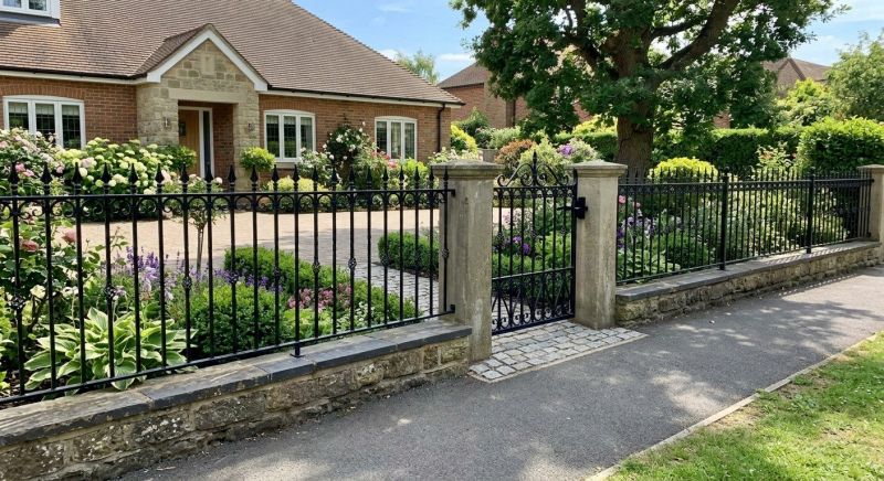 Black Iron Fence Installation in Alpharetta, GA