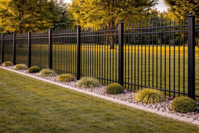Black Metal Fence Installation in Alpharetta, GA