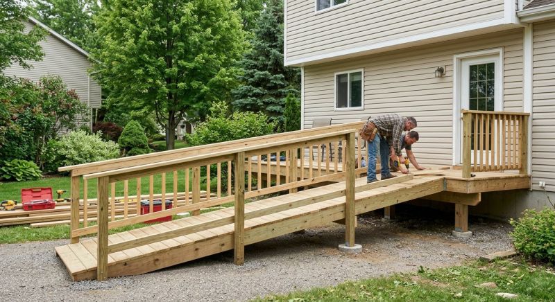 Deck Ramp Installation in Conroe, TX