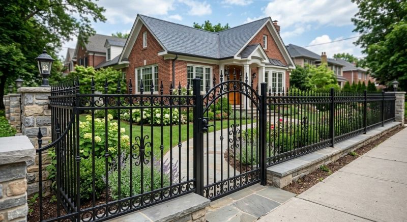 Gothic Iron Fence Installation in Alpharetta, GA