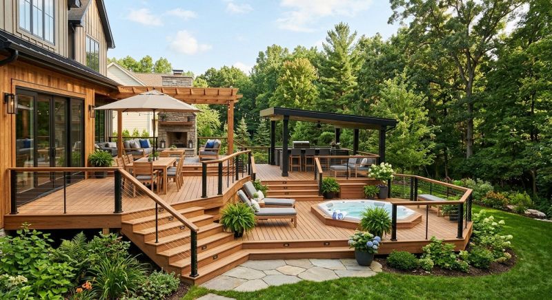 Hot Tub Deck Installation in Norwalk, CT