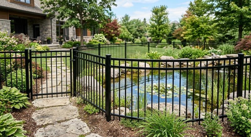 Metal Pool Fence Installation in Des Moines, IA