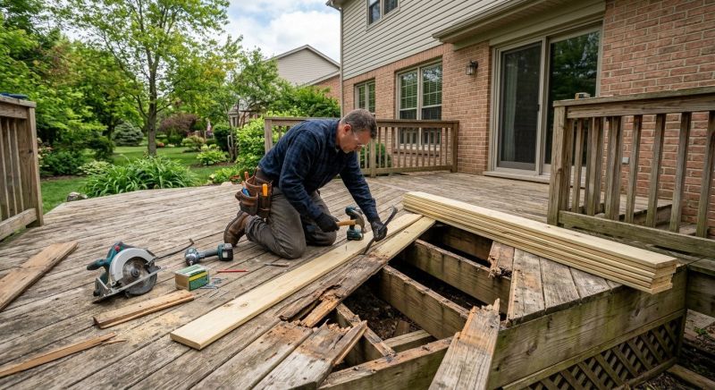 Redwood Deck Repair in Redmond, WA