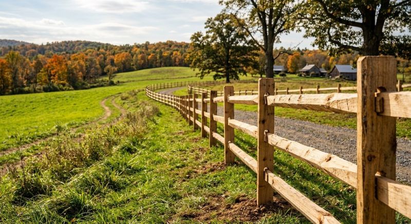 Rustic Fence Installation in Pearland, TX