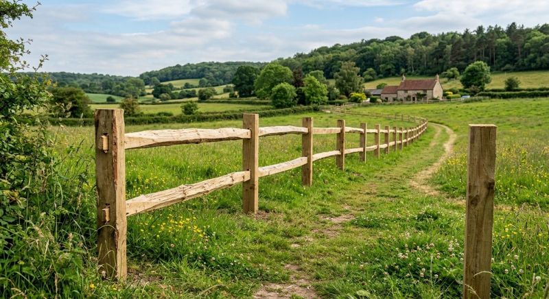 Rustic Fence Installation in Roseville, CA