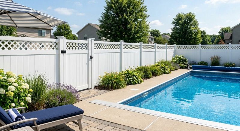 Vinyl Pool Fence Installation in St Louis, MO