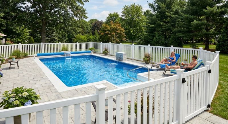 Vinyl Pool Fence Installation in Alpharetta, GA
