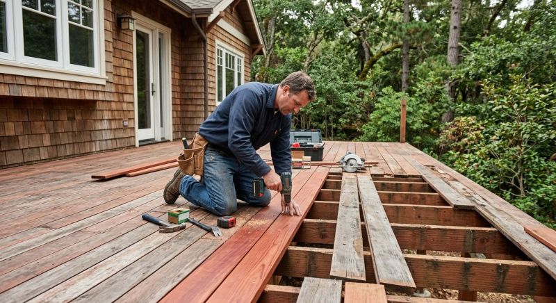 Wood Deck Repair in Redmond, WA